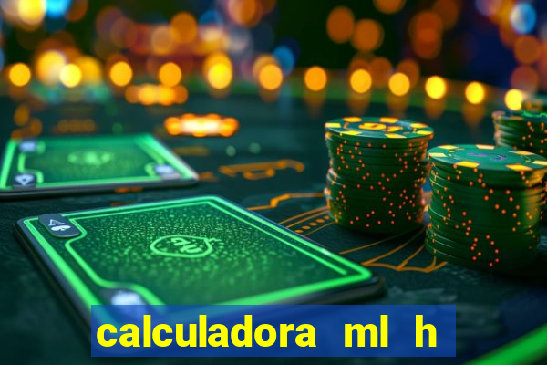 calculadora ml h para mcg kg min